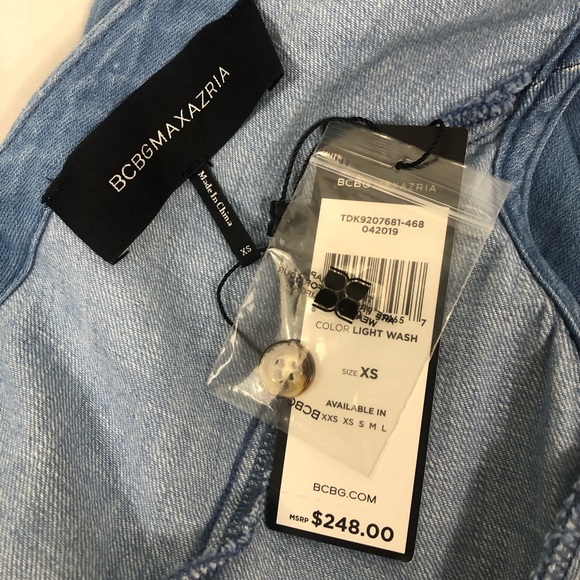 🌻SALE BCBGMaxazria Button Front Jumpsuit Size XS - Picture 10 of 13